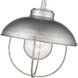 Ansel 1 Light 11 inch Galvanized Outdoor Pendant