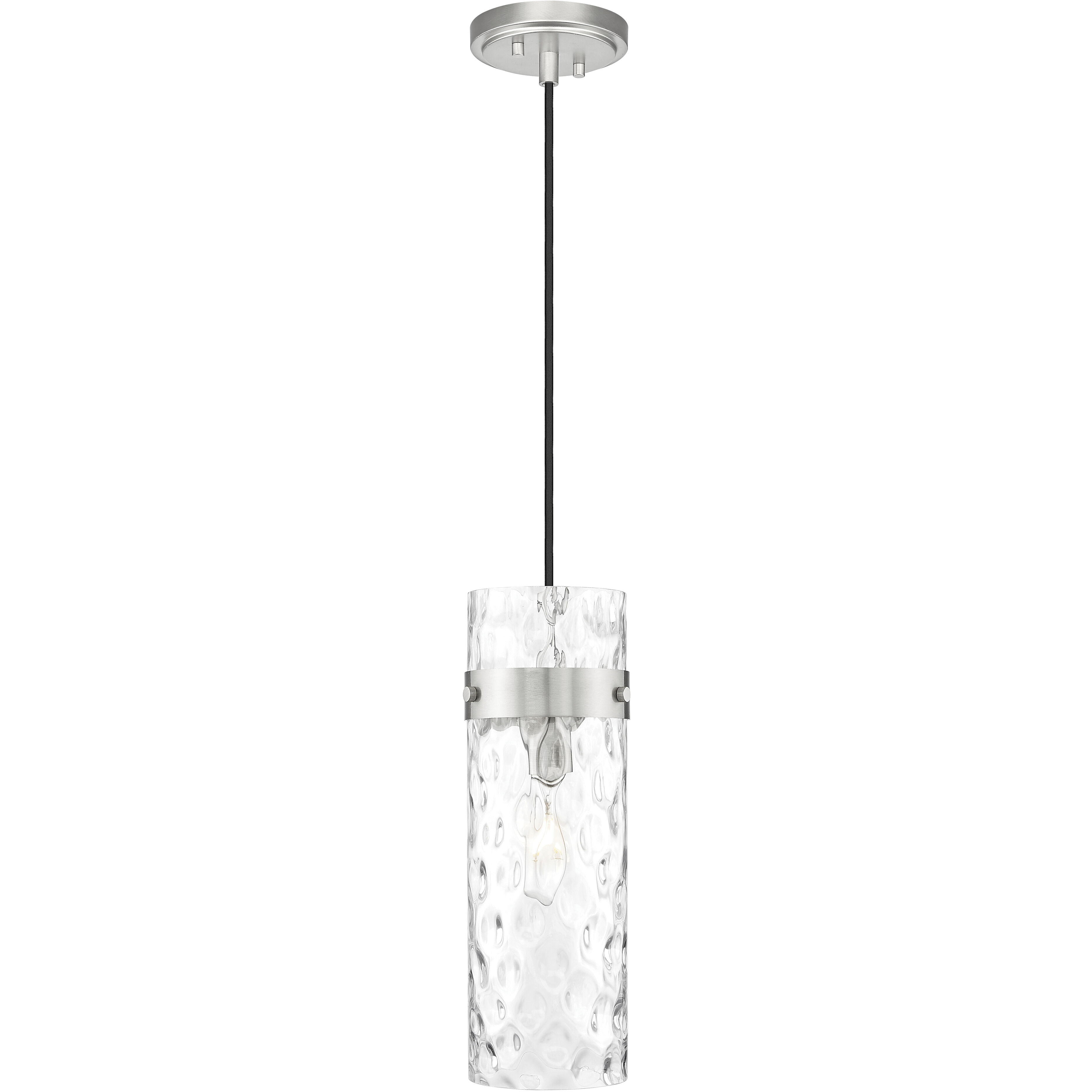 Fontaine 1 Light 5.75 inch Brushed Nickel Pendant Ceiling Light