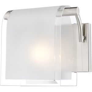 Zephyr 1 Light 8 inch Brushed Nickel Wall Sconce Wall Light