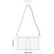 Cape Harbor 3 Light 18 inch Rubbed Brass Pendant Ceiling Light