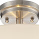 Lamina 3 Light 14.38 inch Brushed Nickel Semi Flush Mount Ceiling Light