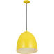 Z-Studio 3 Light 19 inch Yellow Pendant Ceiling Light