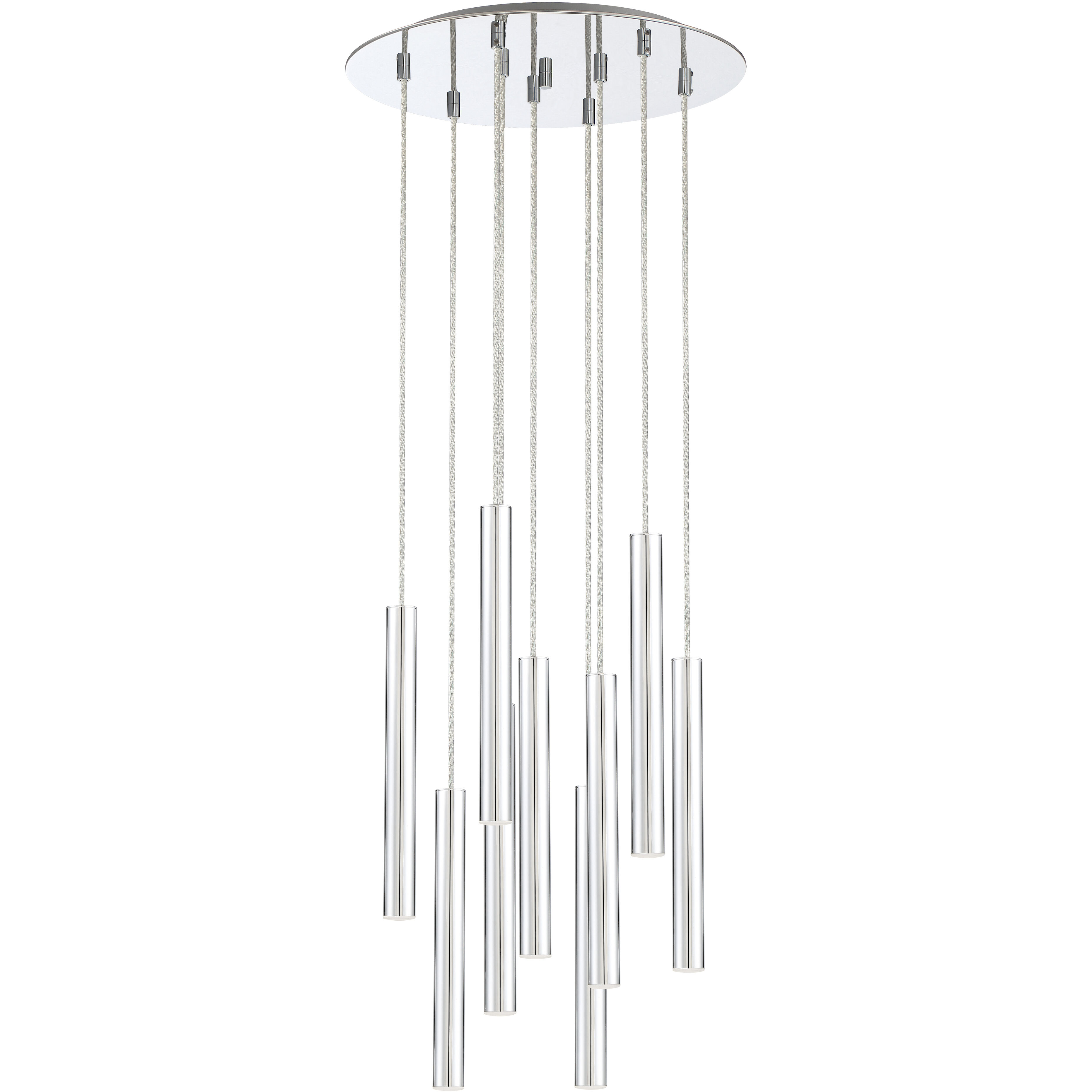 Forest LED 16 inch Chrome Chandelier Ceiling Light
