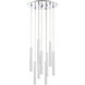 Forest LED 16 inch Chrome Chandelier Ceiling Light