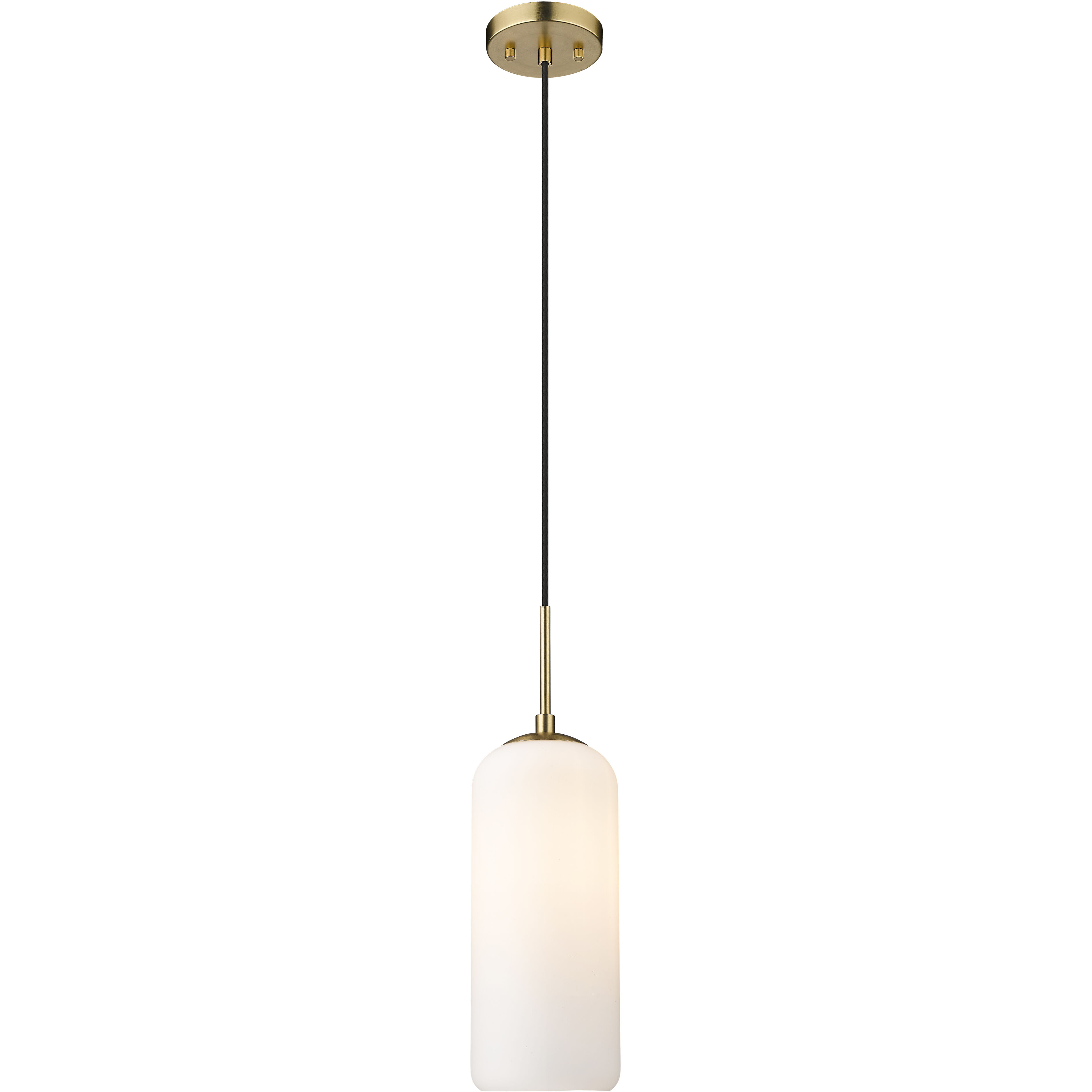 Monty 1 Light 5.25 inch Heritage Brass Pendant Ceiling Light