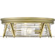 Cape Harbor 4 Light 20 inch Rubbed Brass Flush Mount Ceiling Light