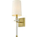 Sophia 1 Light 5.5 inch Rubbed Brass Wall Sconce Wall Light