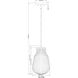 Newbury 1 Light 8 inch Modern Gold Pendant Ceiling Light