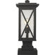Brookside 1 Light 18.25 inch Black Outdoor Pier Mounted Fixture