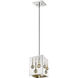 Oberon 1 Light 7 inch Chrome Pendant Ceiling Light