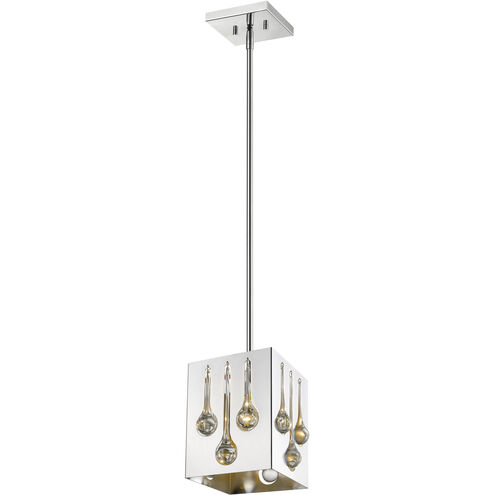 Oberon 1 Light 7 inch Chrome Pendant Ceiling Light