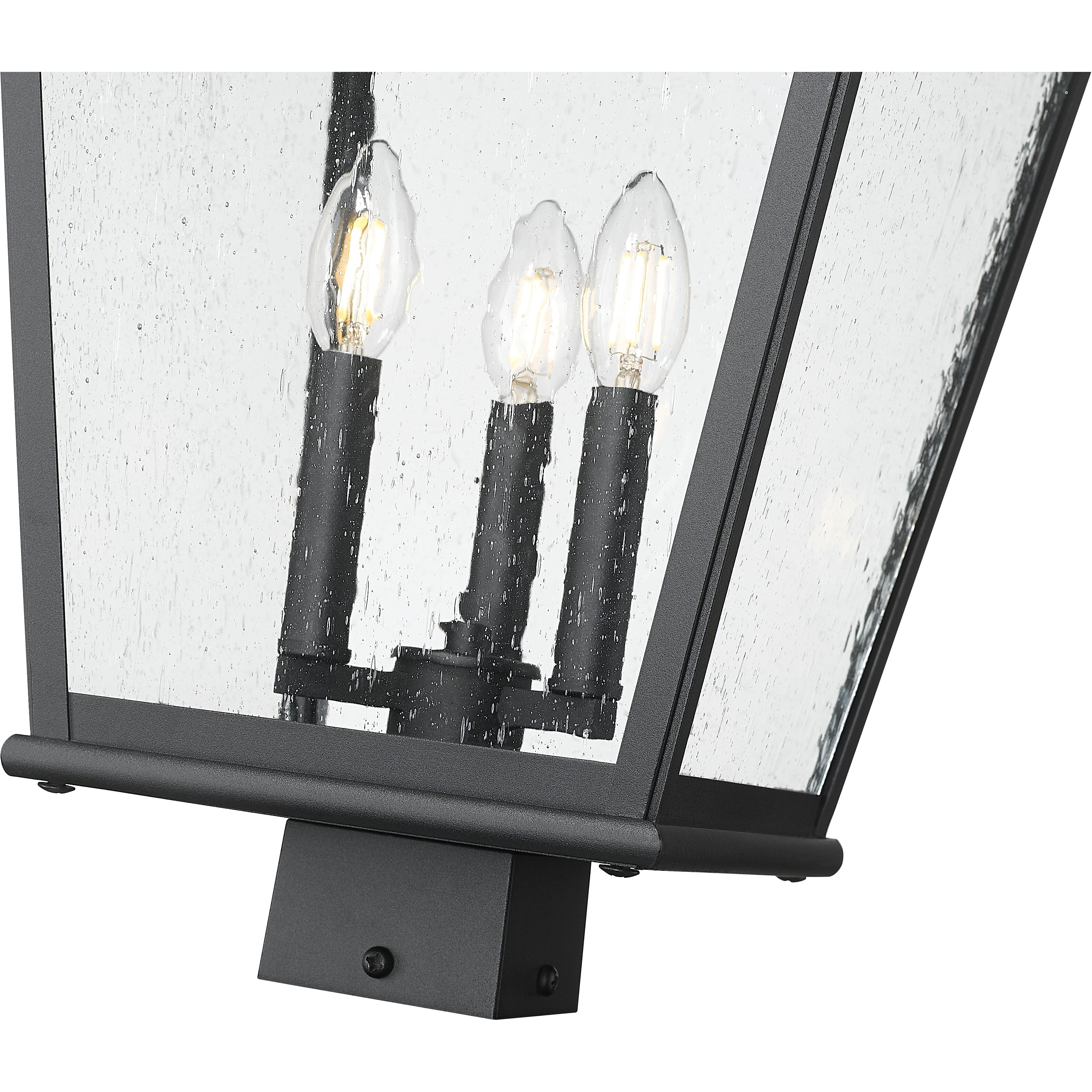 Raphael 3 Light 26.75 inch Sand Black Outdoor Post Mount Fixture in Soft Sand Black