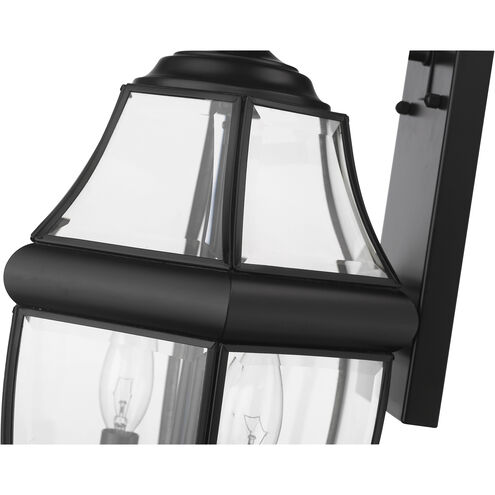 Westover 2 Light 20.25 inch Black Outdoor Wall Light