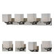 Quube 4 Light 30 inch Chrome Vanity Wall Light