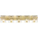 Bennington 5 Light 36.25 inch Modern Gold Vanity Wall Light