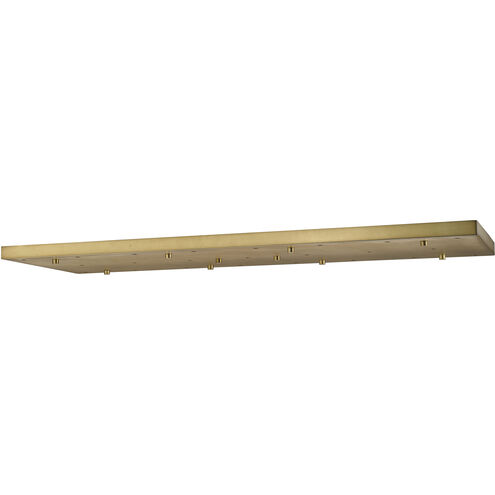 Multi Point Canopy Rubbed Brass Ceiling Plate