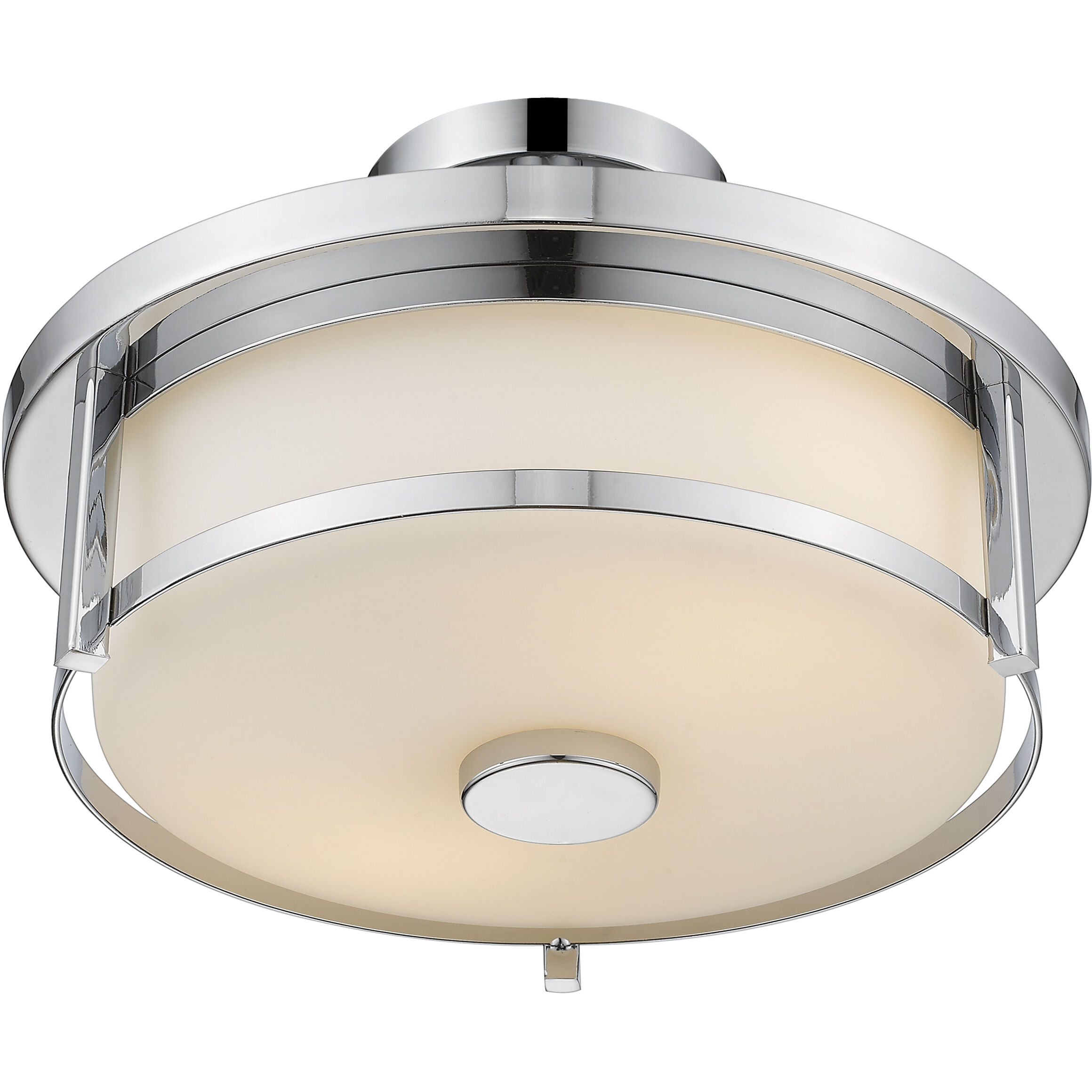 Savannah 2 Light 13.75 inch Chrome Semi Flush Mount Ceiling Light
