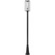Dunbroch 1 Light 121.75 inch Black Outdoor Post Mounted Fixture