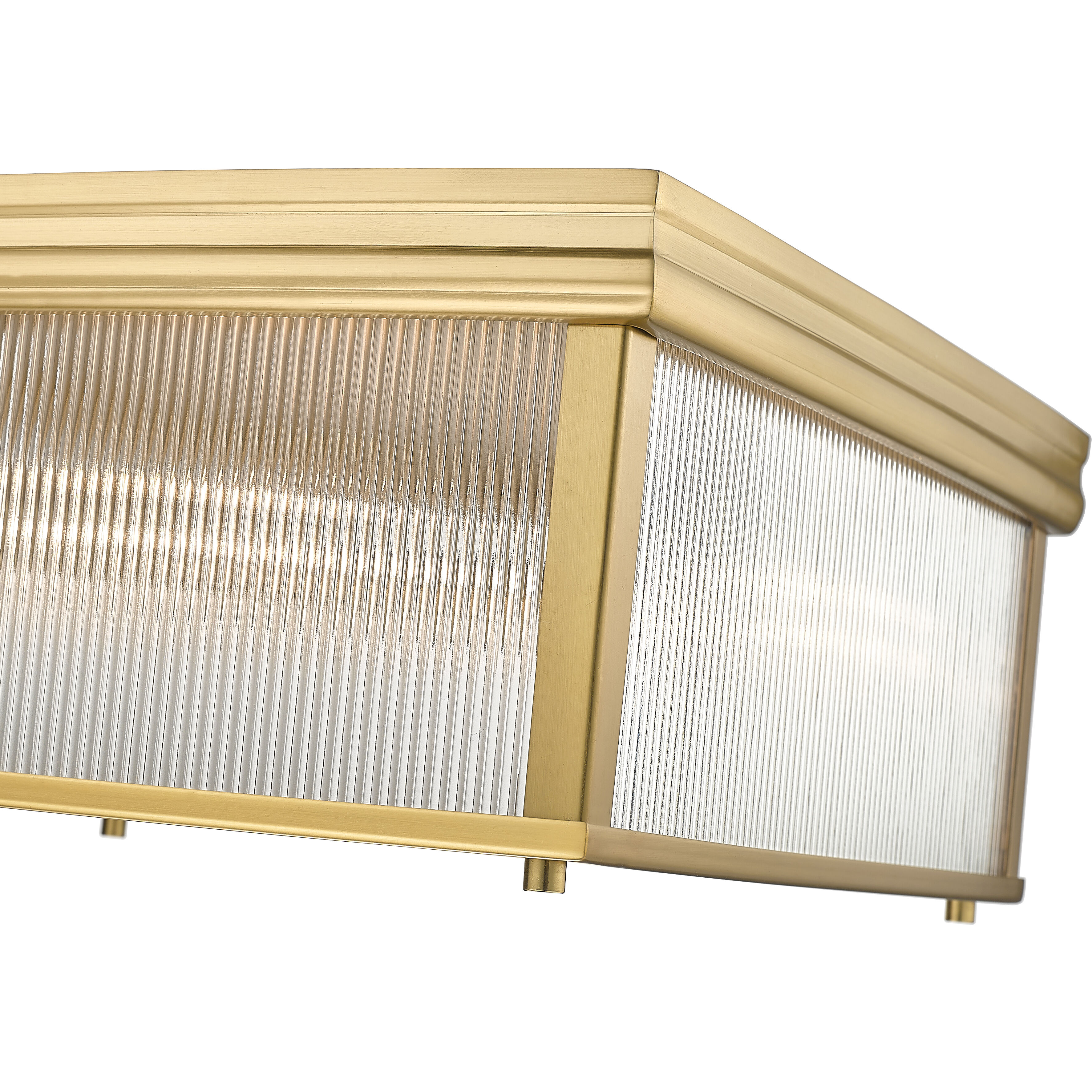 Carnaby 4 Light 18 inch Modern Gold Flush Mount Ceiling Light