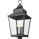 Raphael 5 Light 39.5 inch Sand Black Outdoor Post Mount Fixture in Soft Sand Black