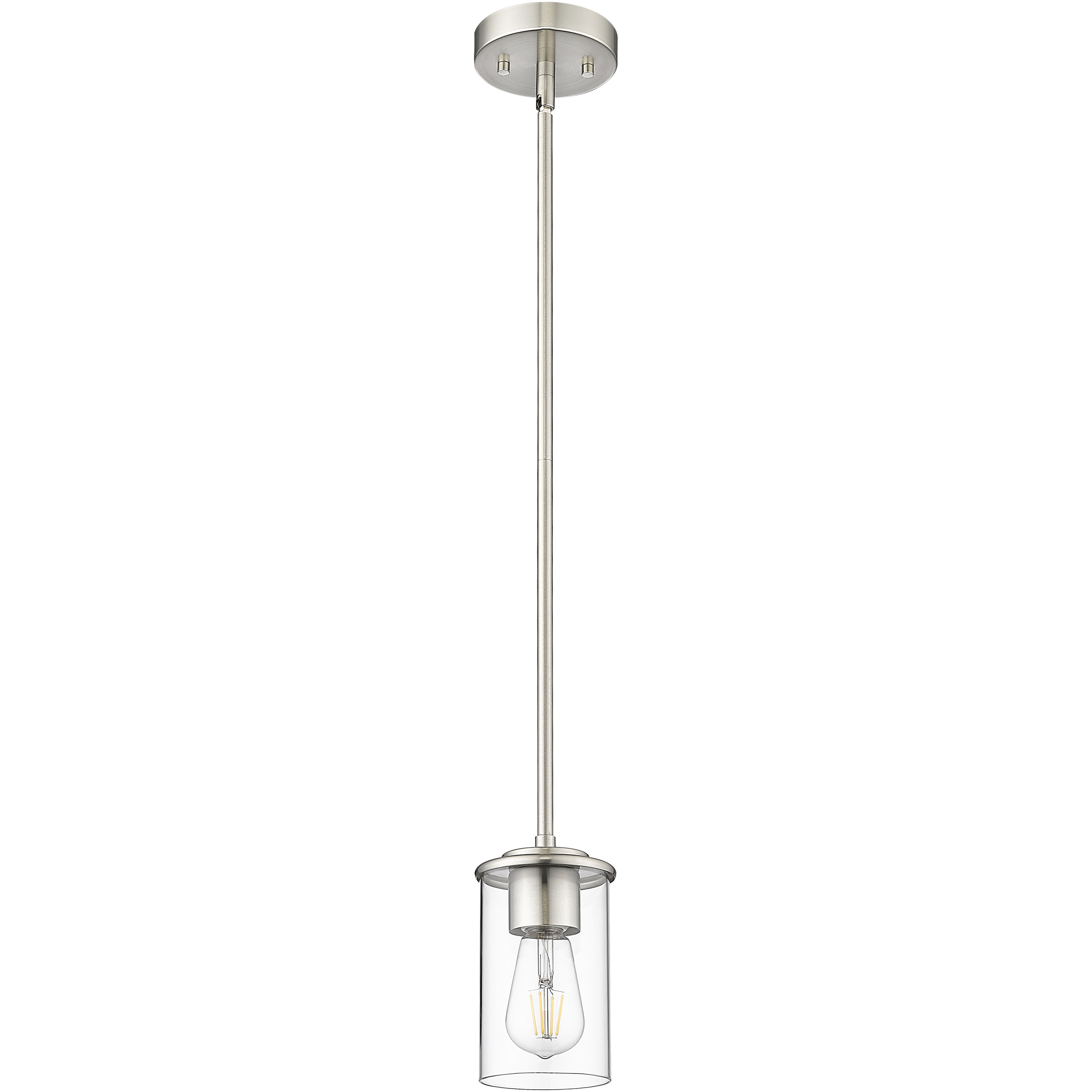Thayer 1 Light 4.75 inch Brushed Nickel Pendant Ceiling Light