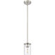 Thayer 1 Light 4.75 inch Brushed Nickel Pendant Ceiling Light