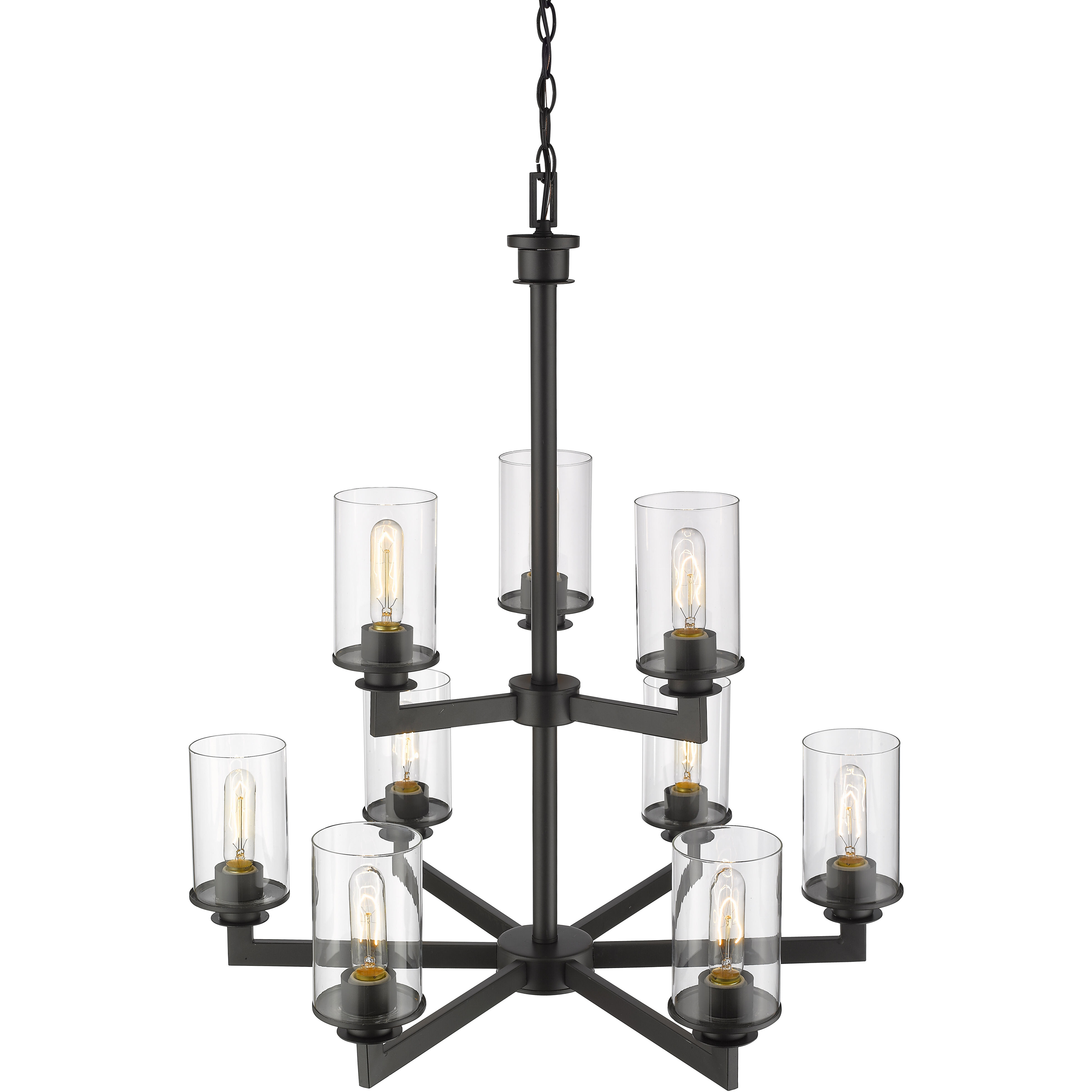 Savannah 9 Light 29 inch Bronze Chandelier Ceiling Light