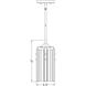 Alverton 1 Light 5.5 inch Polished Nickel Pendant Ceiling Light