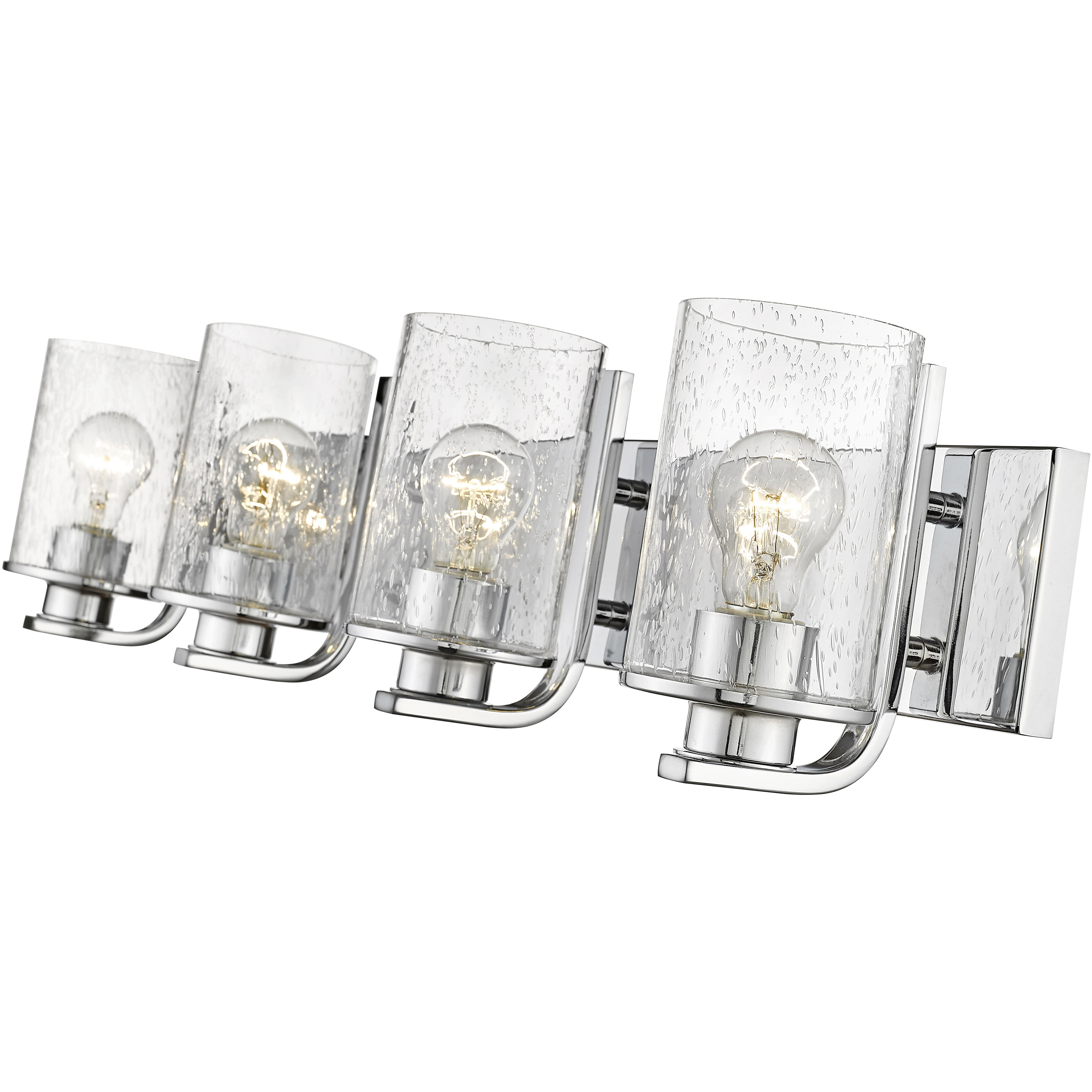 Beckett 4 Light 34 inch Chrome Vanity Wall Light