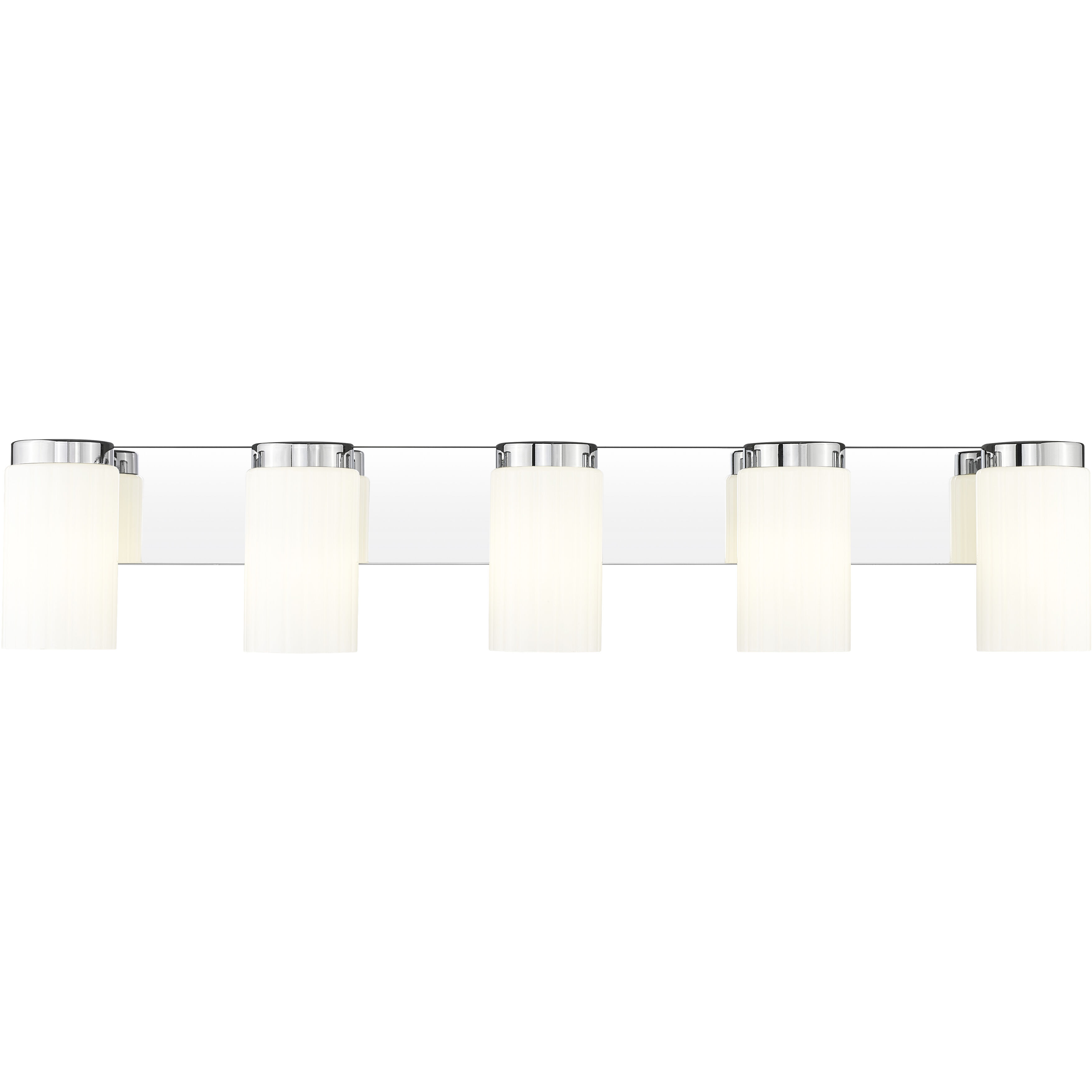 Burk 5 Light 38 inch Chrome Bath Vanity Light Wall Light