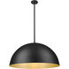 Vega Pendant Ceiling Light in Matte Black