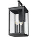 Hartwell 5 Light 28.5 inch Sand Black Outdoor Wall Light