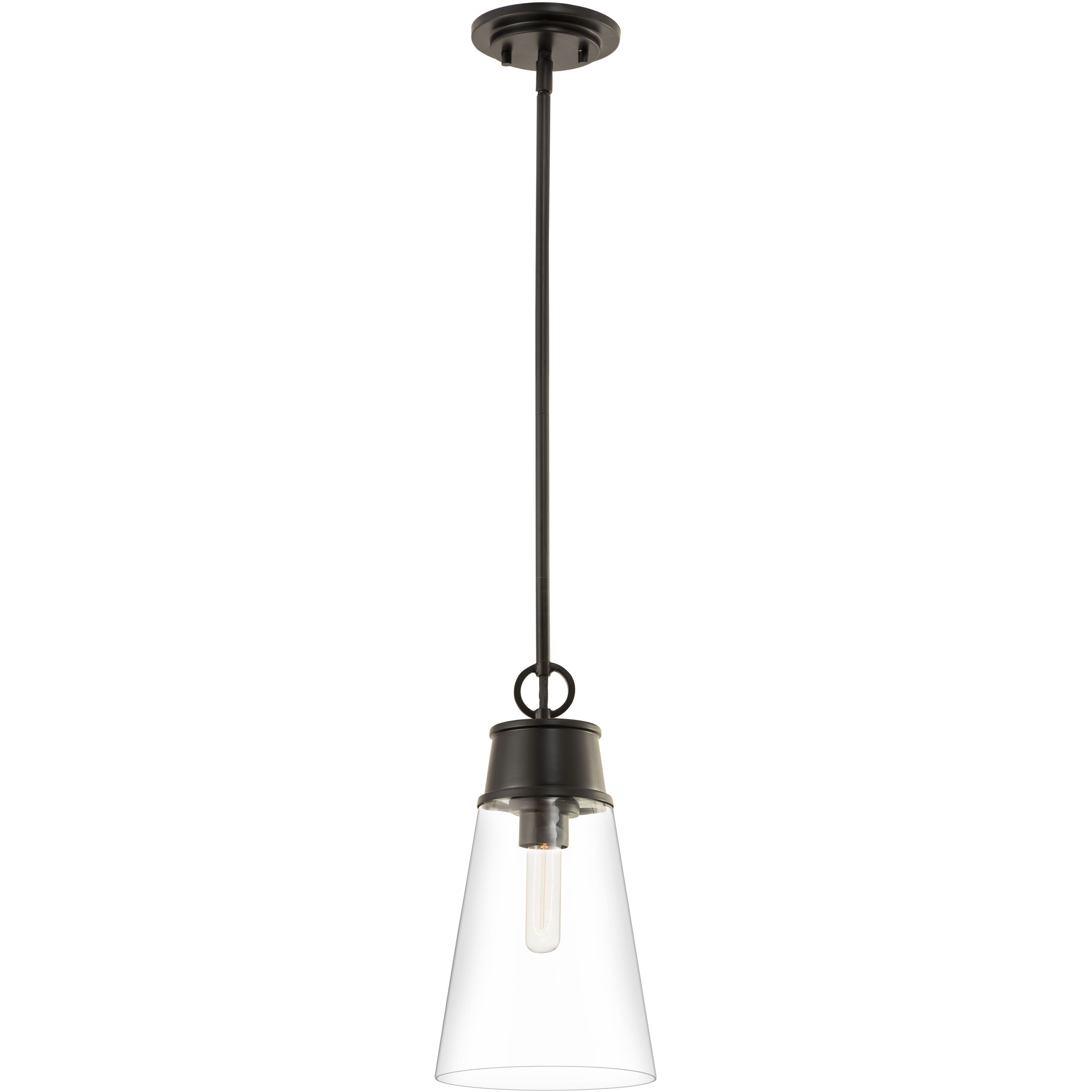 Wentworth 1 Light 7.5 inch Matte Black Pendant Ceiling Light