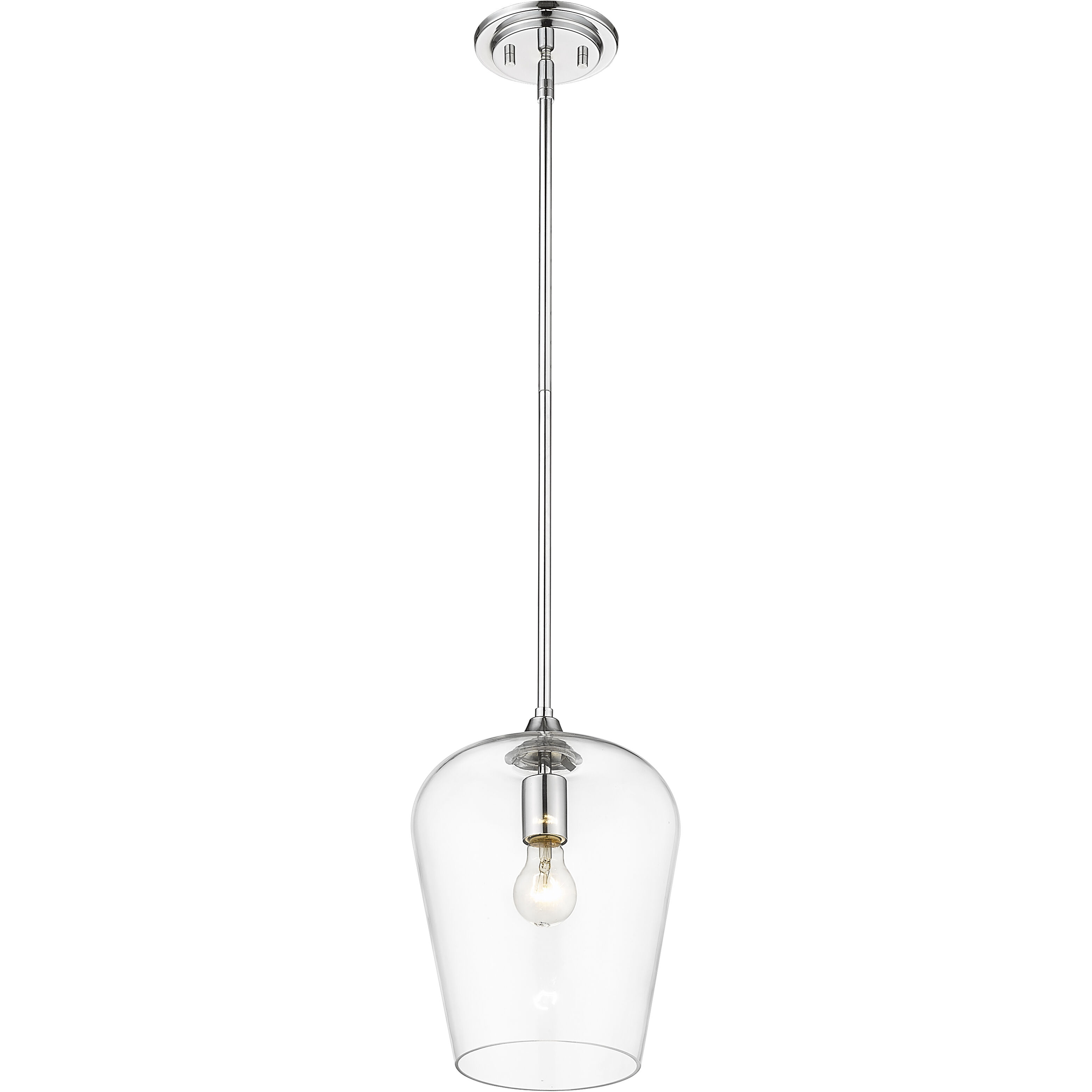 Joliet 1 Light 9 inch Chrome Pendant Ceiling Light