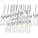 Fontaine Linear Chandelier Ceiling Light in Brushed Nickel