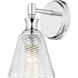 Auden 1 Light 5.75 inch Chrome Wall Sconce Wall Light