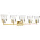 Analia 45.75 X 7.5 X 9.25 inch Modern Gold Vanity