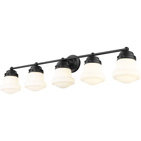 Vaughn 5 Light 40.75 inch Matte Black Vanity Wall Light