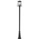 Broughton 4 Light 116.5 inch Black Outdoor Post Mounted Fixture