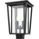 Seoul 2 Light 18.25 inch Black Outdoor Post Mount Fixture in 13