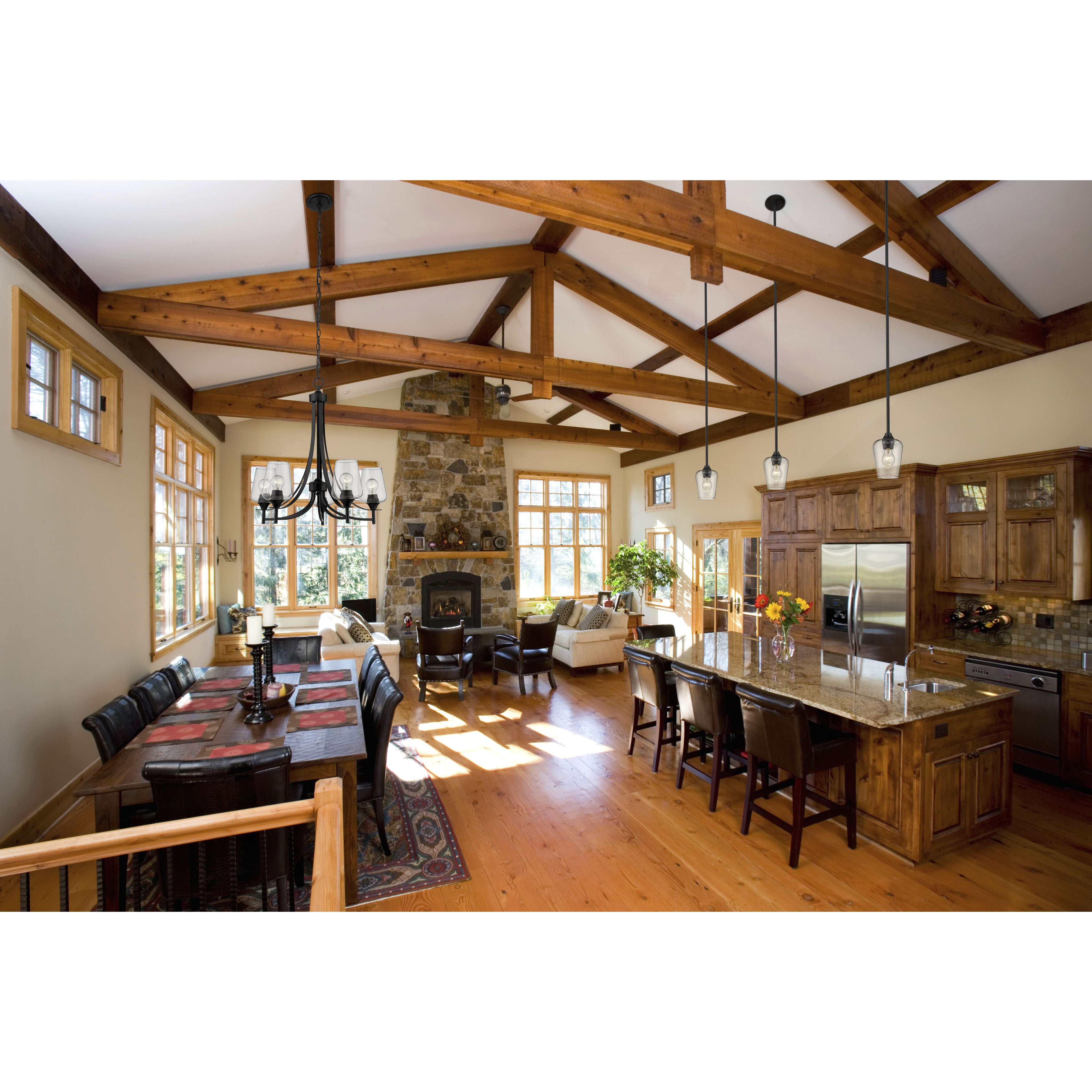 Joliet 1 Light 5.5 inch Matte Black Pendant Ceiling Light