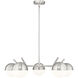 Realm Sphere 5 Light 32 inch Brushed Nickel Chandelier Ceiling Light