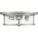 Savannah 3 Light 15.75 inch Brushed Nickel Flush Mount Ceiling Light