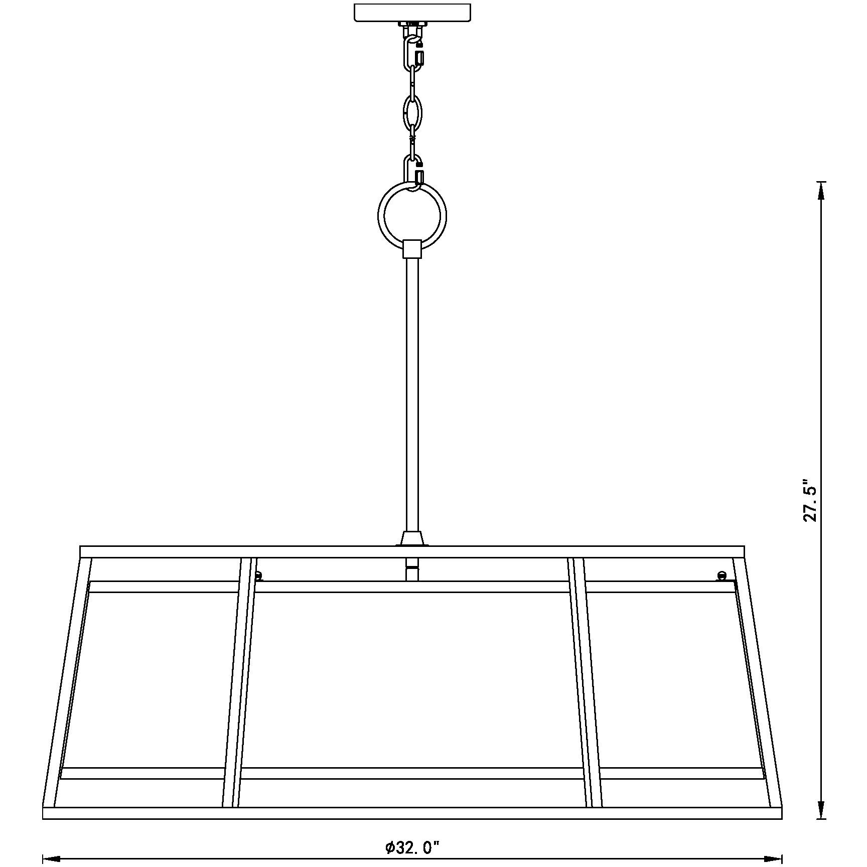 Lenyx 8 Light 32 inch Rubbed Brass Chandelier Ceiling Light