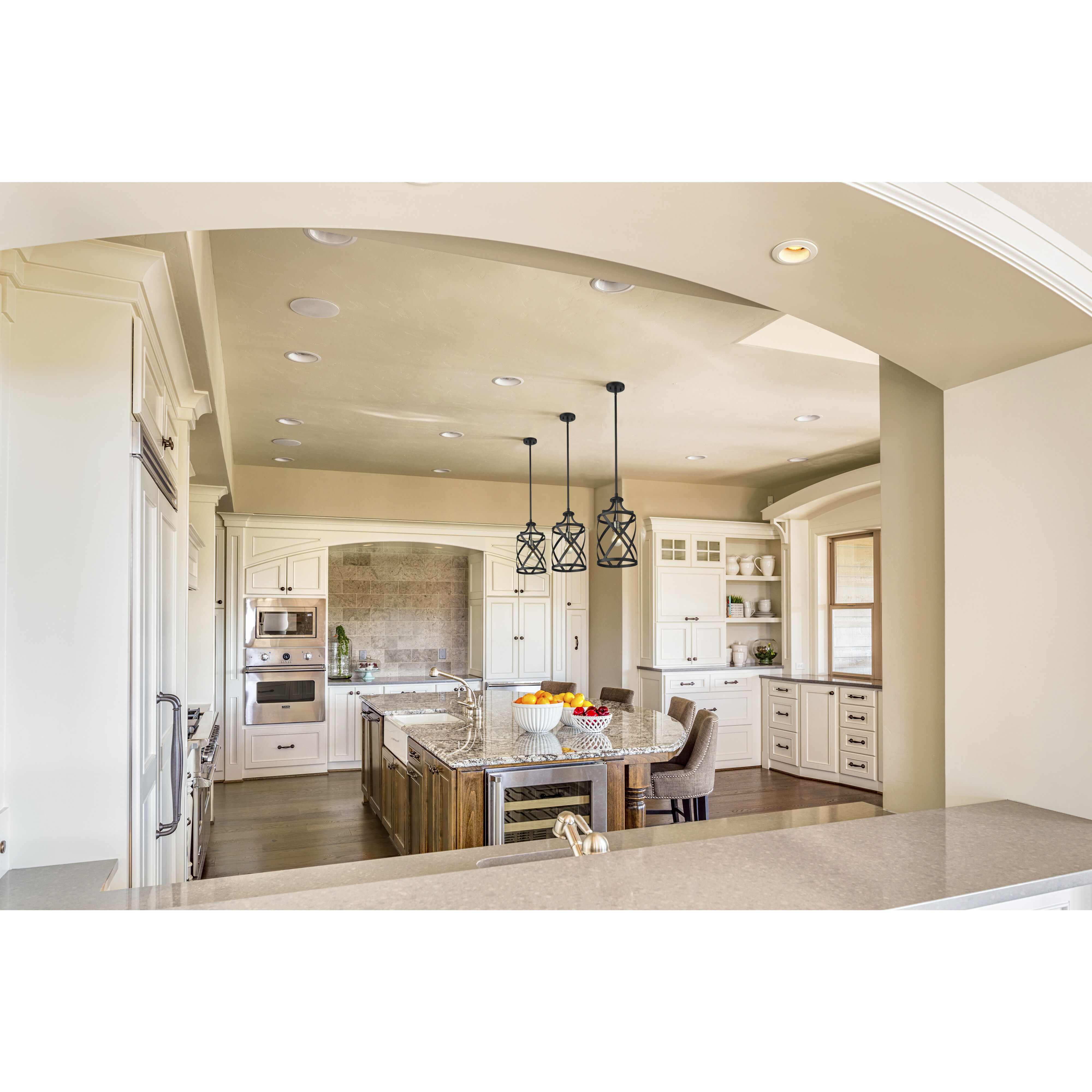 Malcalester 1 Light 8 inch Matte Black and Brushed Nickel Pendant Ceiling Light