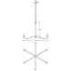 Arrington 6 Light 42 inch Rubbed Brass Chandelier Ceiling Light