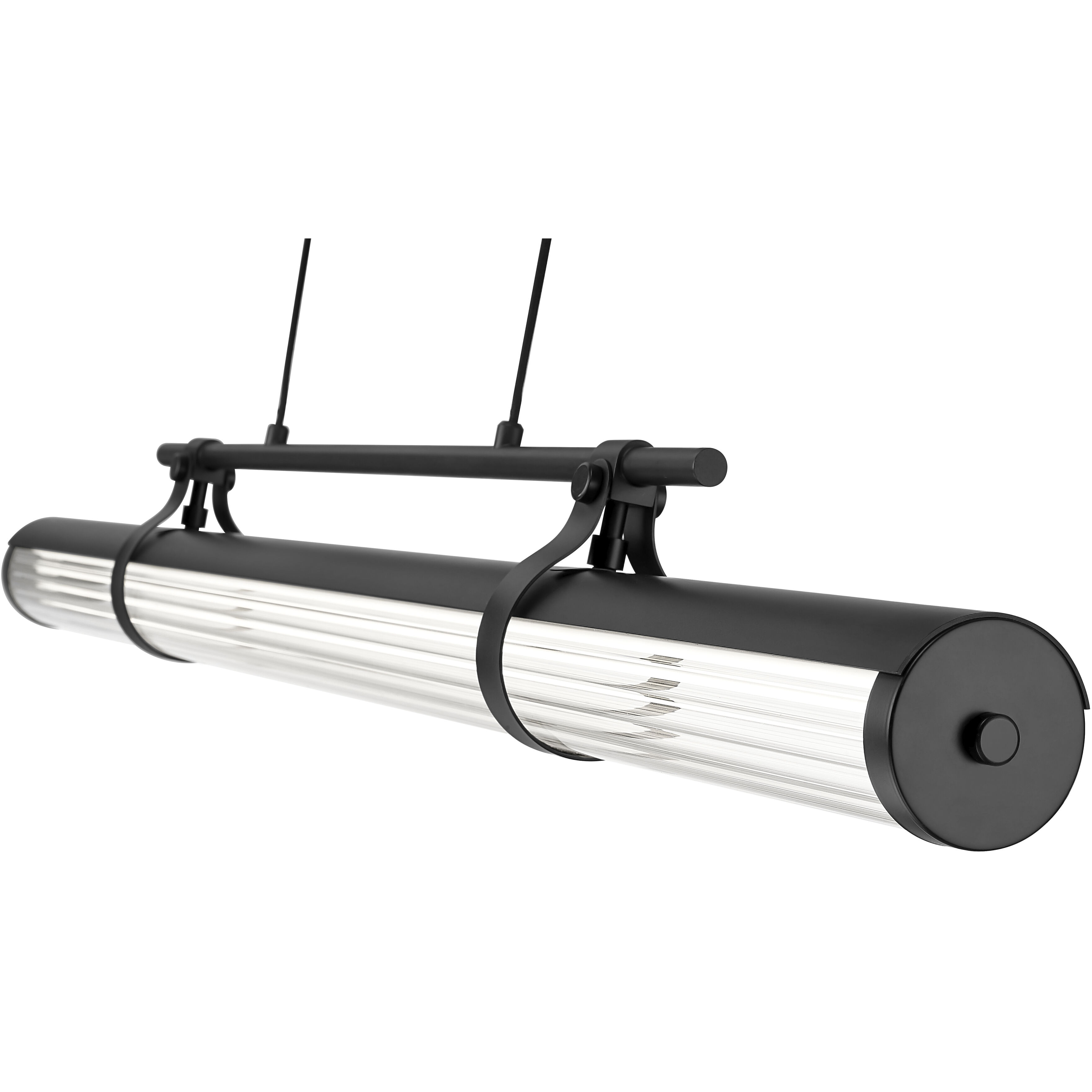 Benoit LED 44 inch Matte Black Billiard Light Ceiling Light