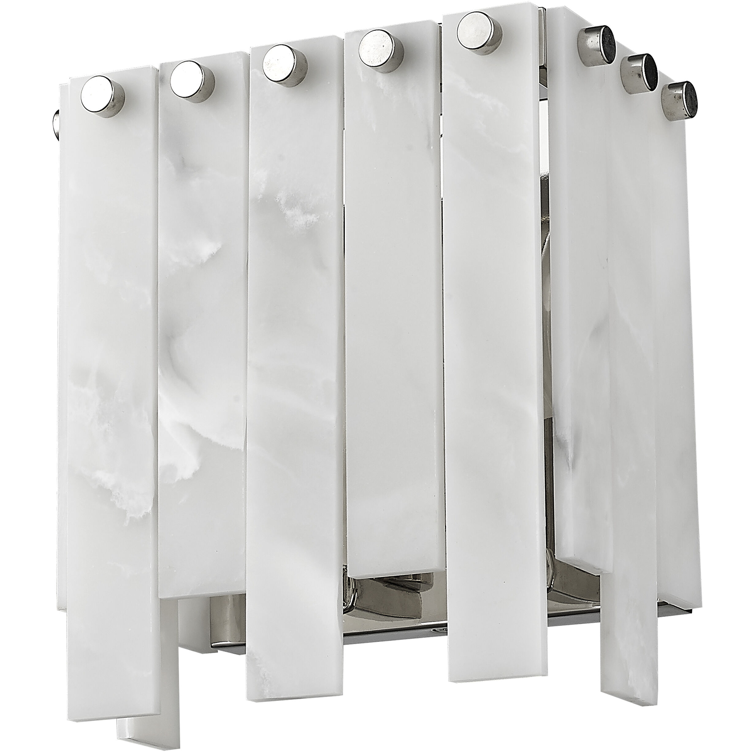 Viviana 2 Light 7.5 inch Polished Nickel Wall Sconce Wall Light