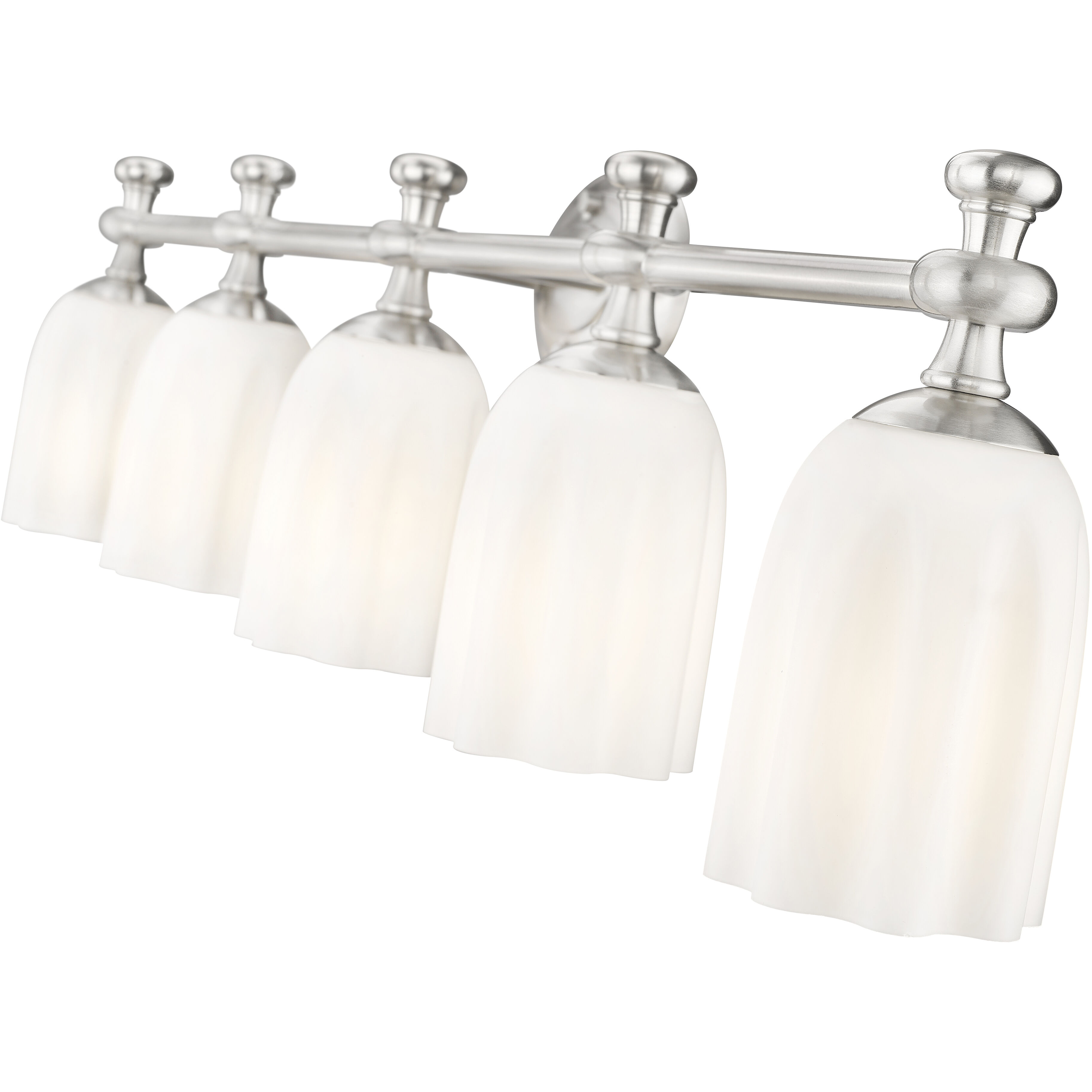 Orion 5 Light 40.25 inch Brushed Nickel Bath Vanity Light Wall Light