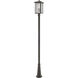 Aspen 3 Light 118.44 inch Oil Rubbed Bronze Outdoor Post Mounted Fixture